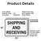 Signmission Shipping And Receiving Warehouse, 24 in W x Rectangle, Plastic OS-2PACK-MISC-P-1824-L-19513 - alternate 8